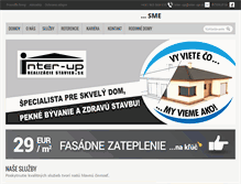 Tablet Screenshot of inter-up.sk